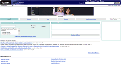 Desktop Screenshot of health.excite.com