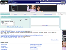 Tablet Screenshot of health.excite.com
