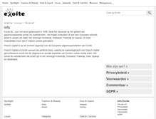 Tablet Screenshot of info.excite.nl