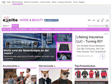 Tablet Screenshot of mode.excite.de