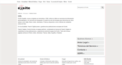 Desktop Screenshot of info.excite.es