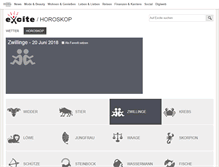 Tablet Screenshot of horoskop.excite.de