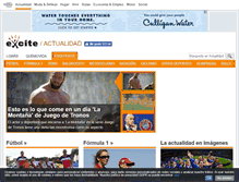 Tablet Screenshot of esdeporte.excite.es