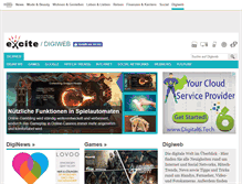 Tablet Screenshot of digiweb.excite.de