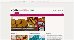 Desktop Screenshot of cooking.excite.co.uk