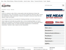 Tablet Screenshot of info.excite.de