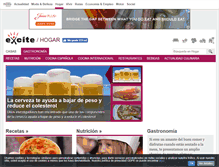 Tablet Screenshot of gastronomia.excite.es