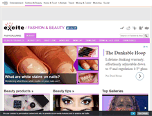 Tablet Screenshot of beauty.excite.co.uk