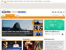 Tablet Screenshot of entertainment.excite.de