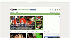 Desktop Screenshot of karneval.excite.de